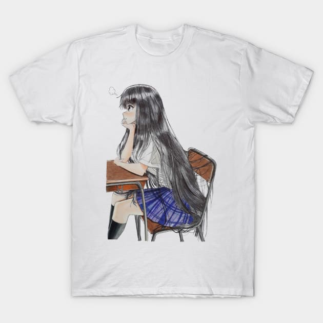 Anime girl T-Shirt by ss_art1